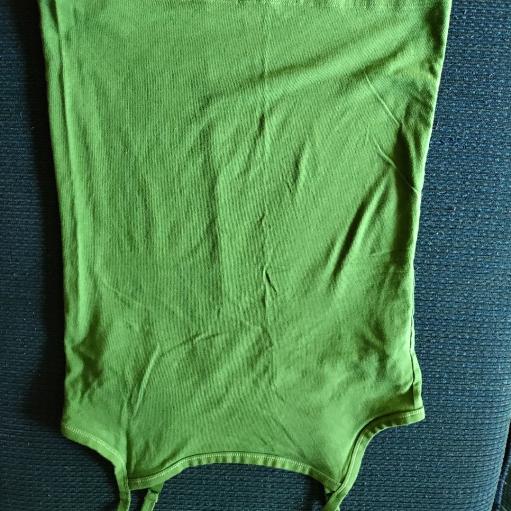 Leaf green Duluth shelf bra top
